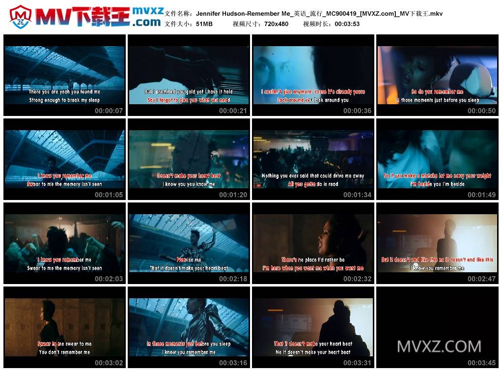 Jennifer Hudson-Remember Me_英语_流行_MC900419